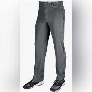 **NEW WITH TAGS** CHAMPRO Grey/Black Piped Men's Large Baseball Pants